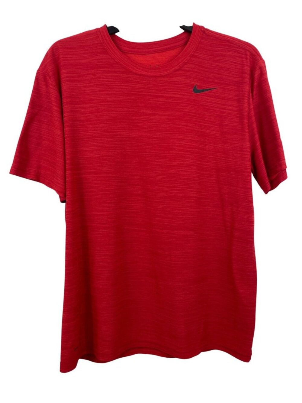 Nike Dri-Fit Red Heathered Short Sleeve T-Shirt Mens Size Large